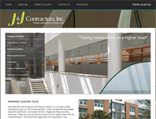 Tablet Screenshot of jjcontractors.com